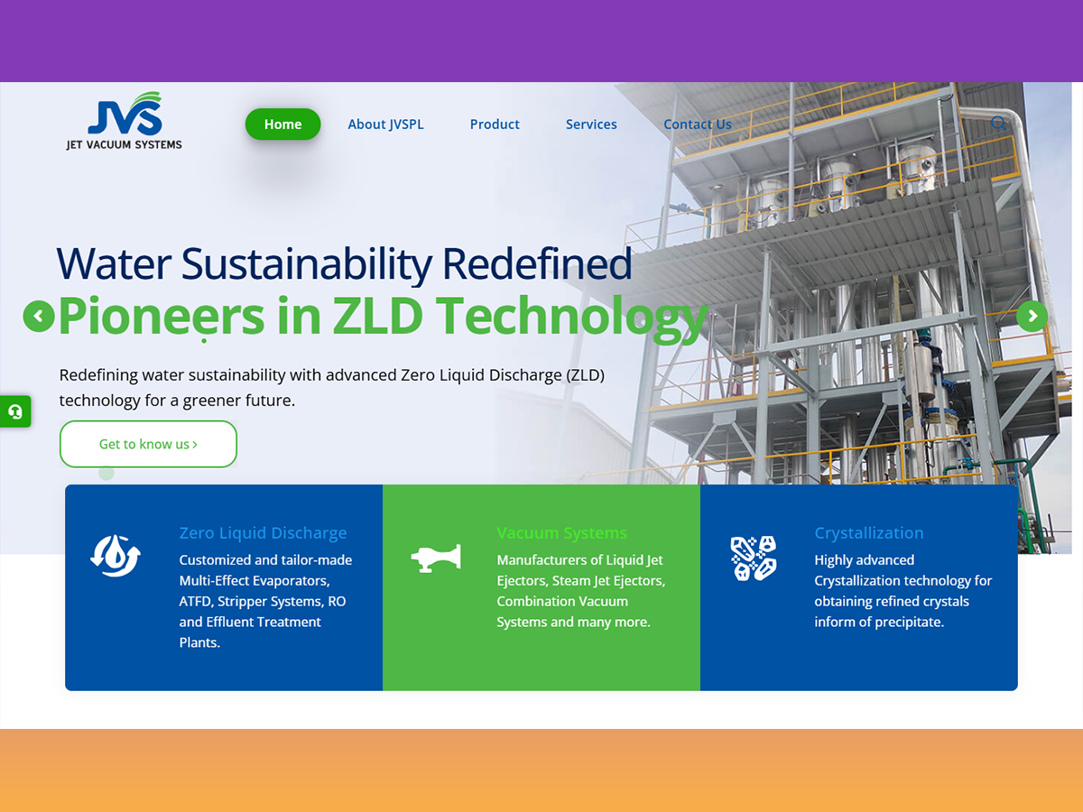 Jet Vacuum Systems website project